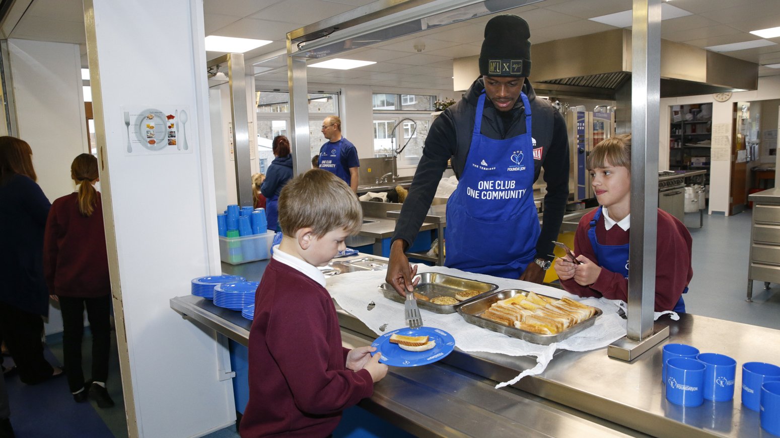 Adama Serves Up A Treat At Breakfast Club - Huddersfield Town Foundation
